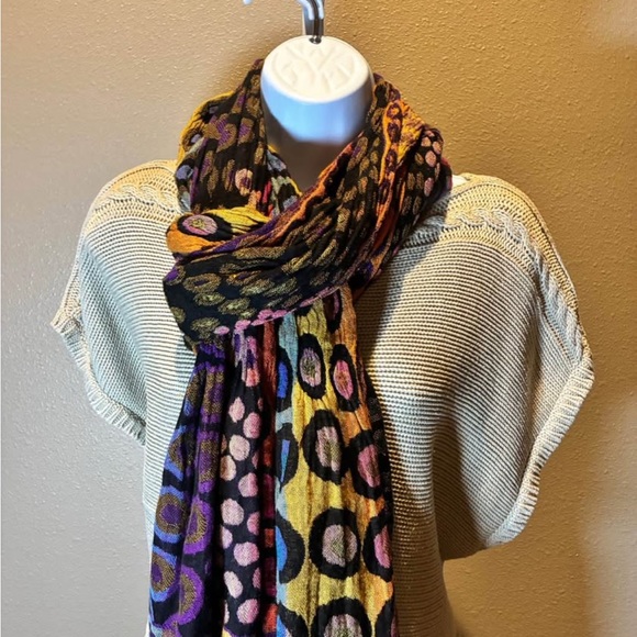 Multicolor Patterned Scarf - Picture 1 of 2
